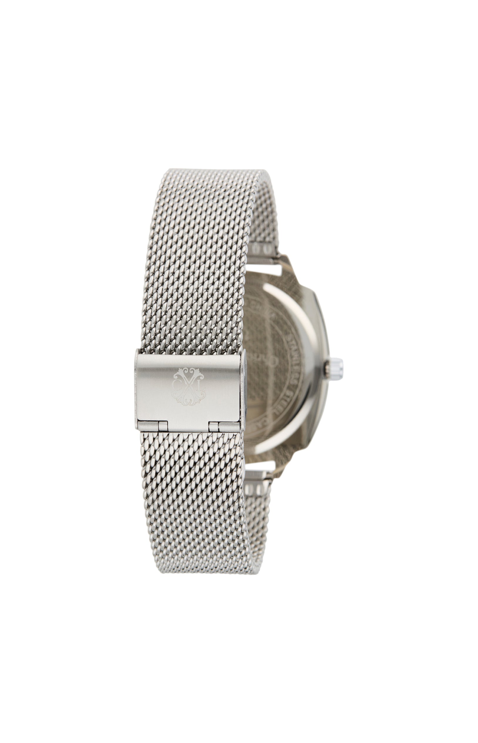 Montre à quartz - Alliage - Argenté & bleu - Homme