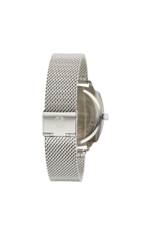 Montre à quartz - Alliage - Argenté & bleu - Homme