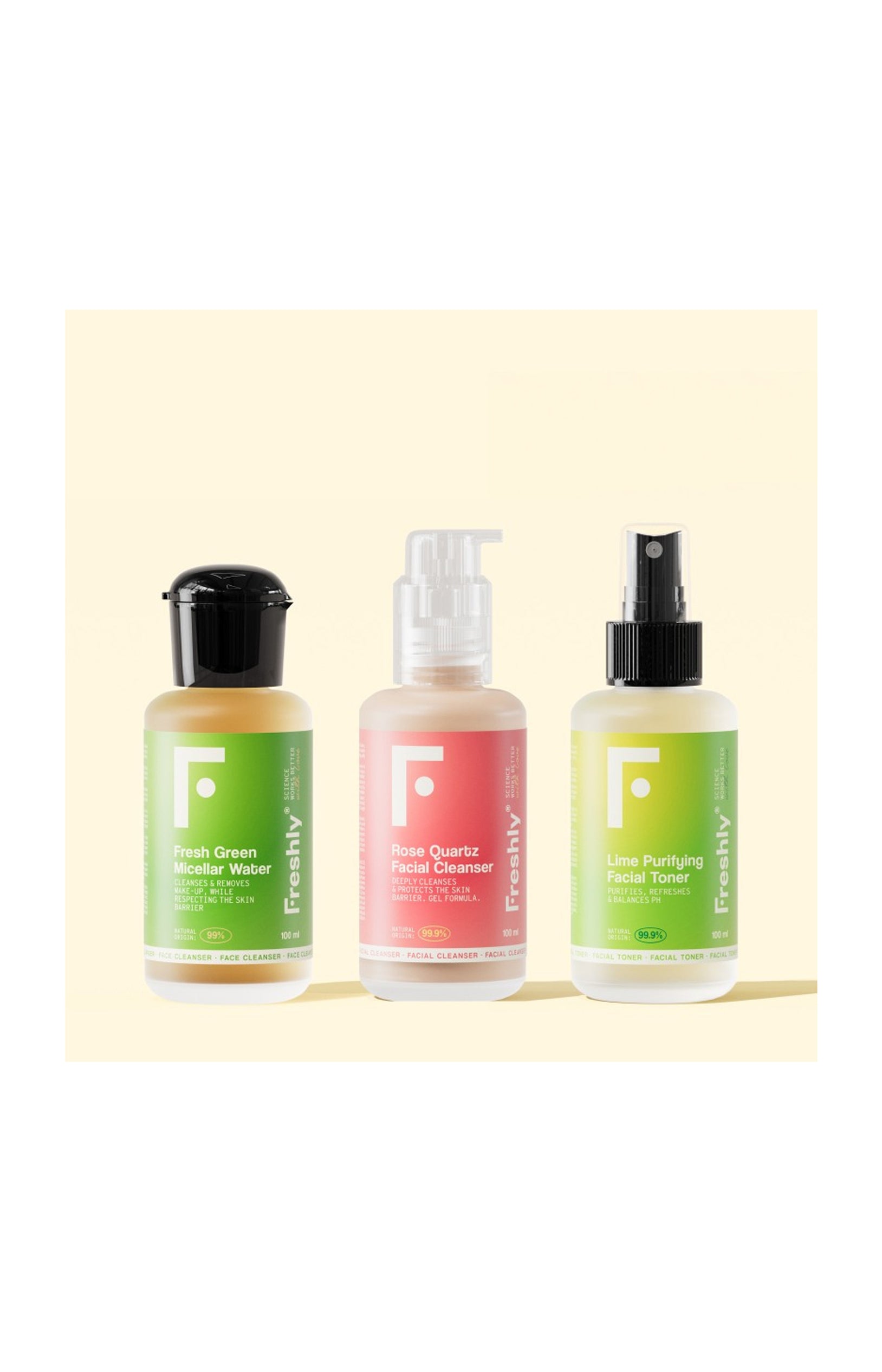 Routine nettoyante & purifiante - Visage - 3 x 100 ml