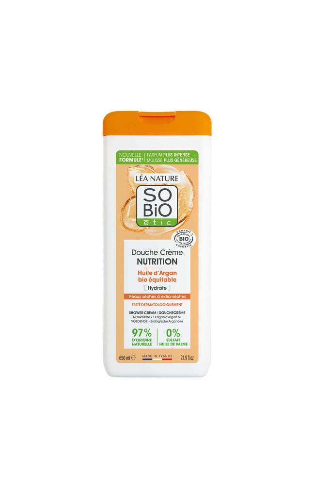 Douche crème bio nourrissante - Huile d'argan - 650 ml