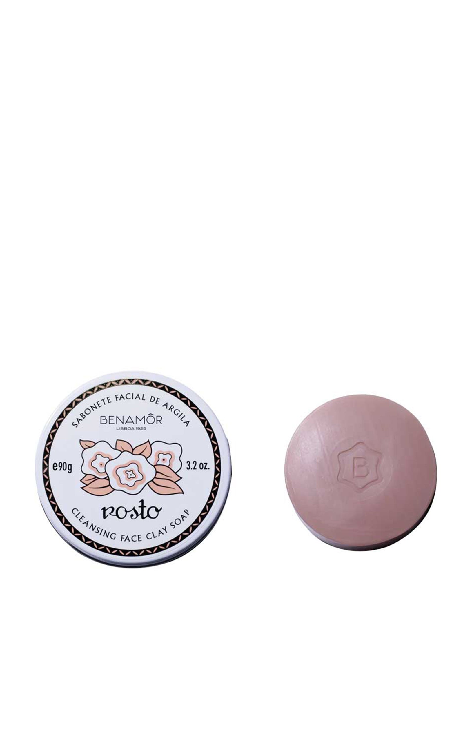 Savon solide visage - Rosto - Rose - 90 g