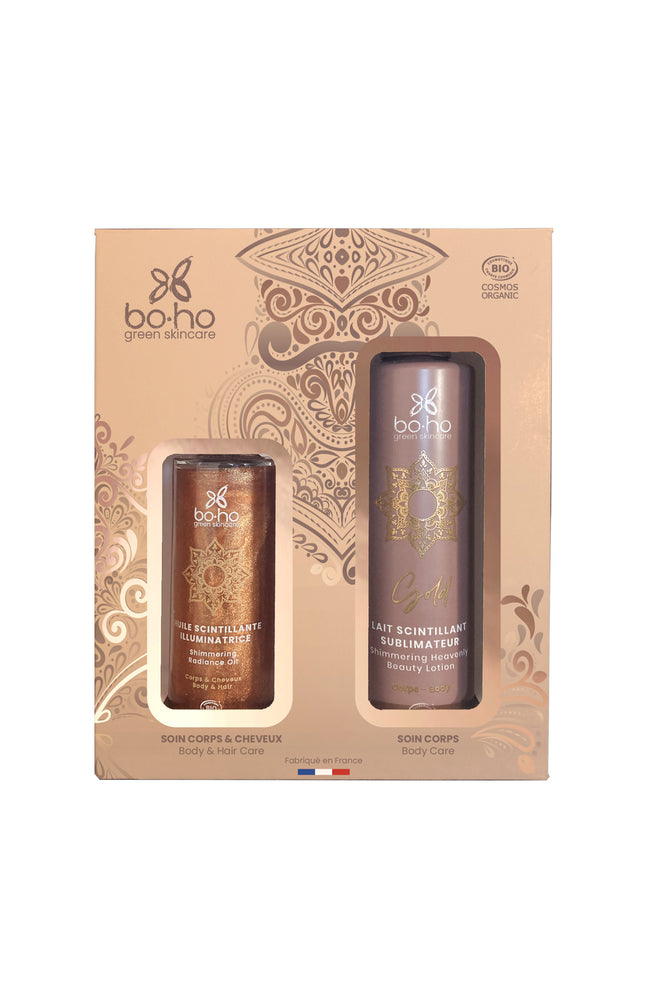 Coffret duo - Lait & huile gold