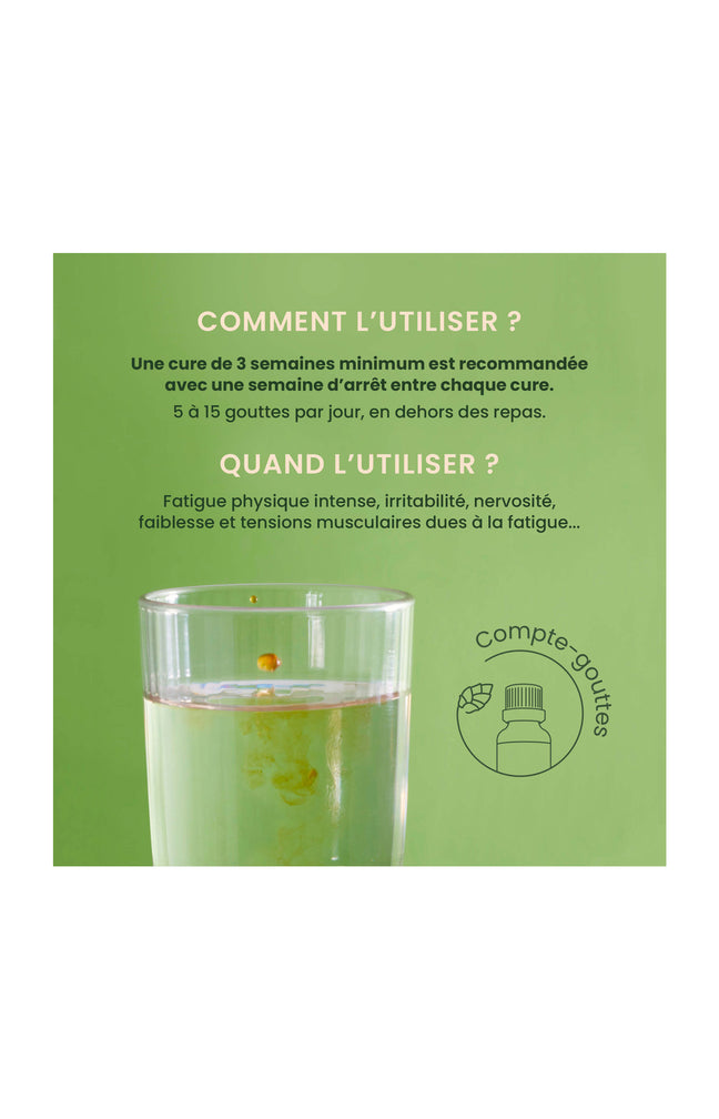 Sirop épuisement physique bio - Energem - 30 ml