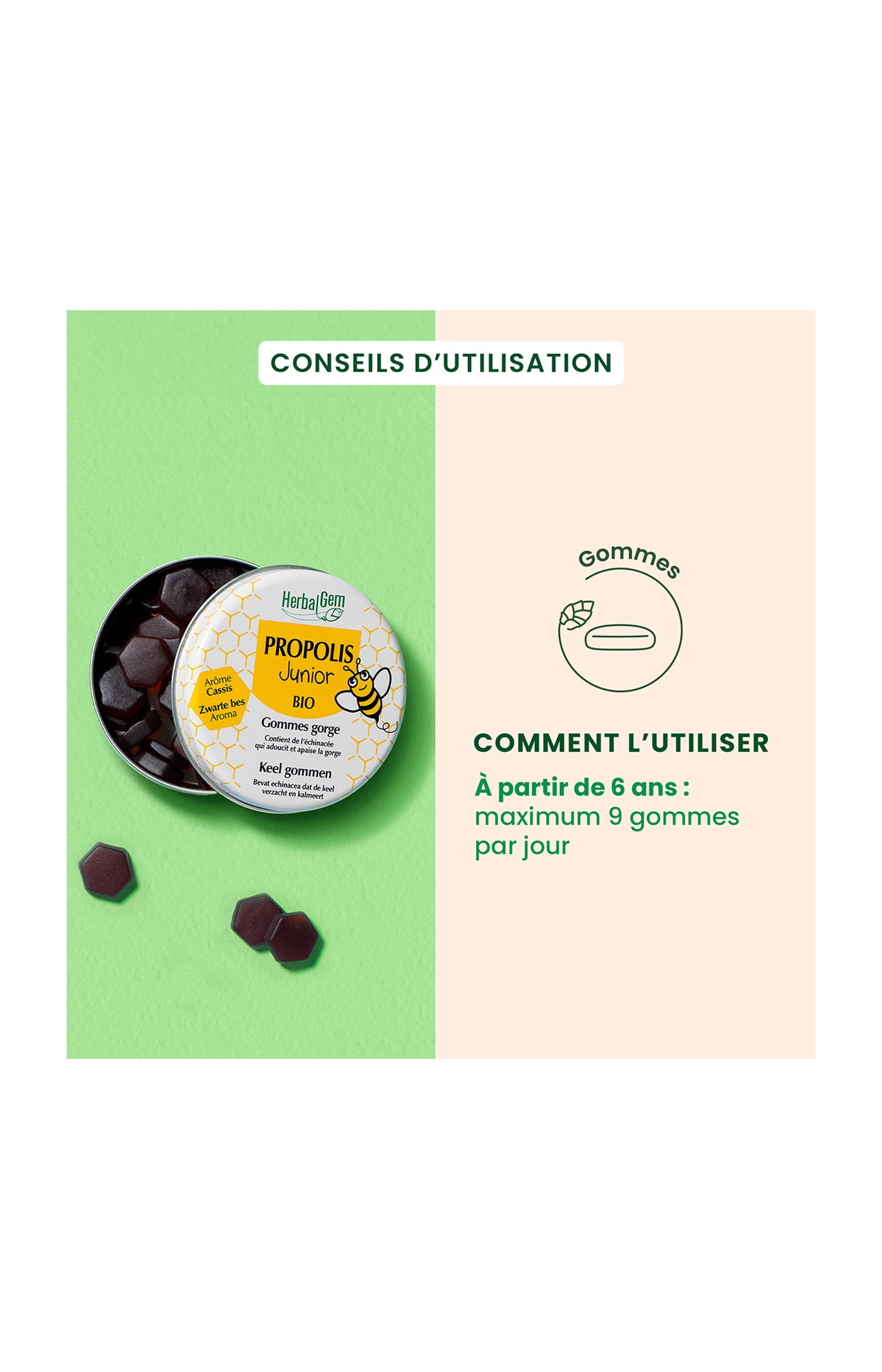 Gummies immunité bio - Propolis - Enfant - 45 g