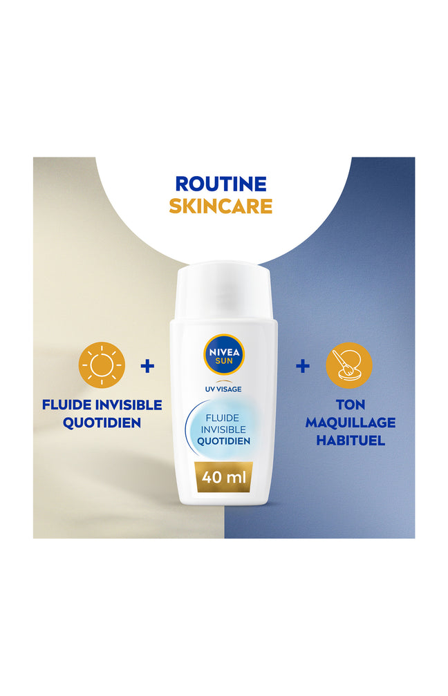 Fluide solaire invisible SPF 50+ - Visage - 40 ml