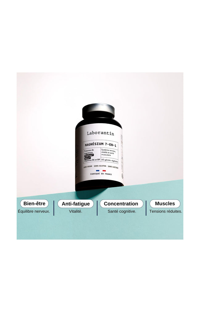 Compléments alimentaires - Magnésium 7-en-1 - 1 mois