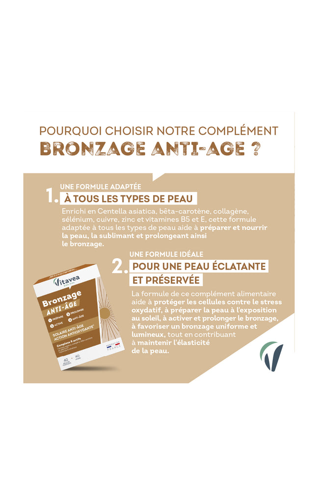 Cure anti-âge & bronzage - Vitamines & minéraux - 4 mois