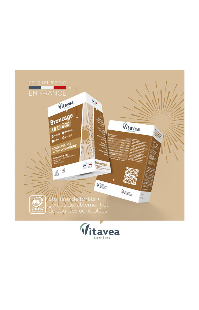 Cure anti-âge & bronzage - Vitamines & minéraux - 4 mois