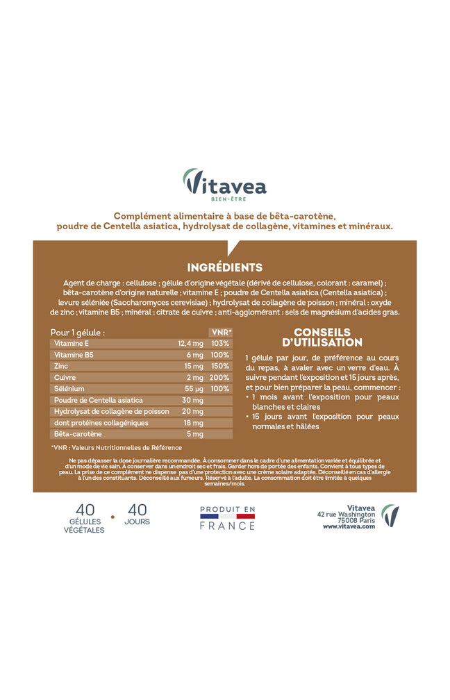 Cure anti-âge & bronzage - Vitamines & minéraux - 4 mois