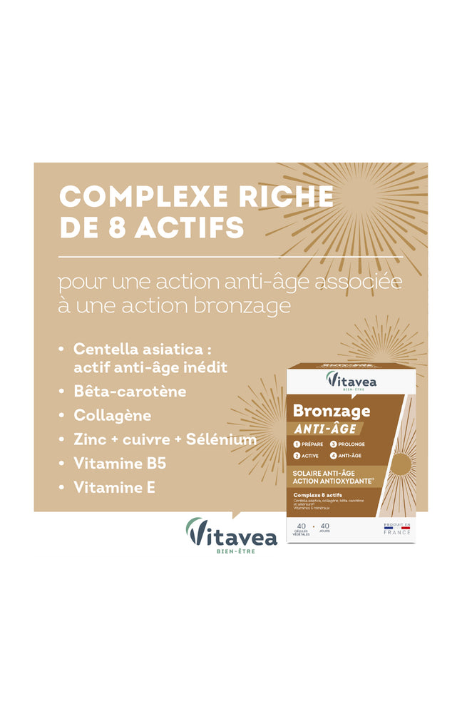 Cure anti-âge & bronzage - Vitamines & minéraux - 4 mois