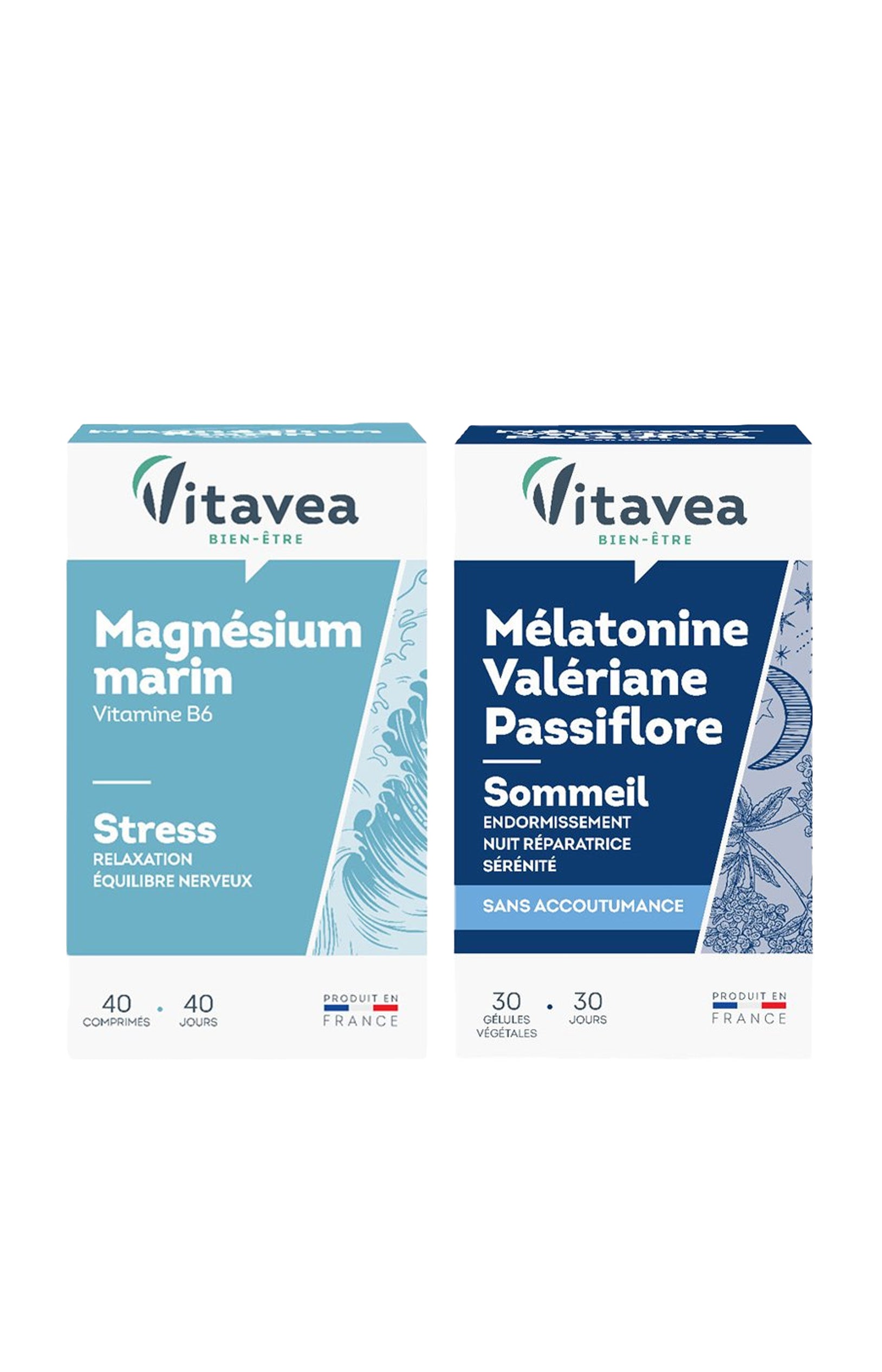 Cures relaxation & sommeil -  Magnésium & mélatonine - 2 produits