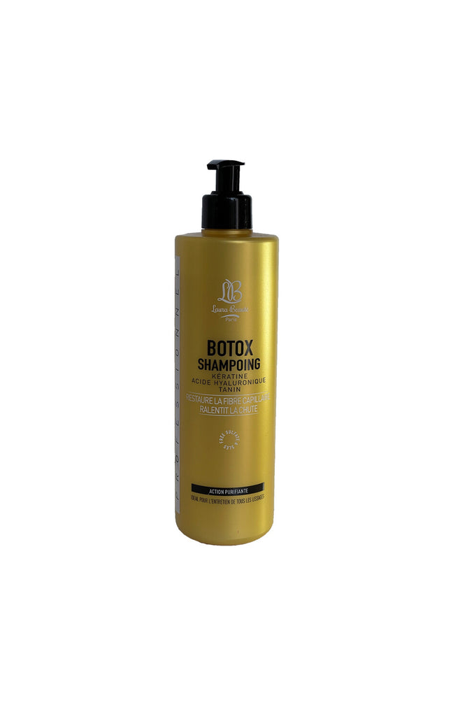 Shampoing botox - Kératine, tanin & acide hyaluronique - 500 ml