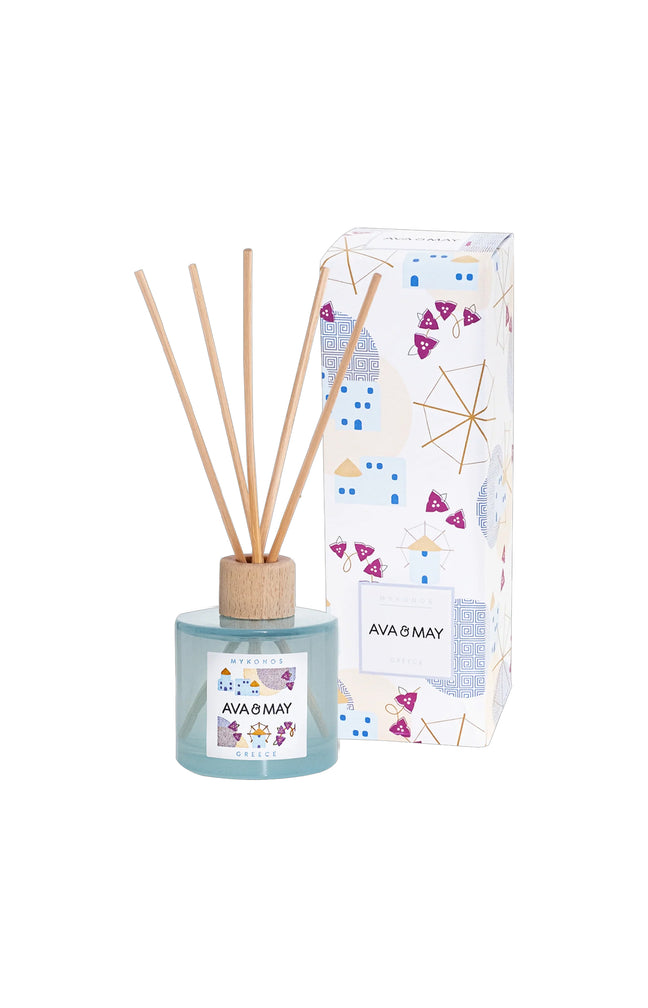 Diffuseur parfum d’ambiance - Mykonos - Fraise & bois de cachemire - 100 ml