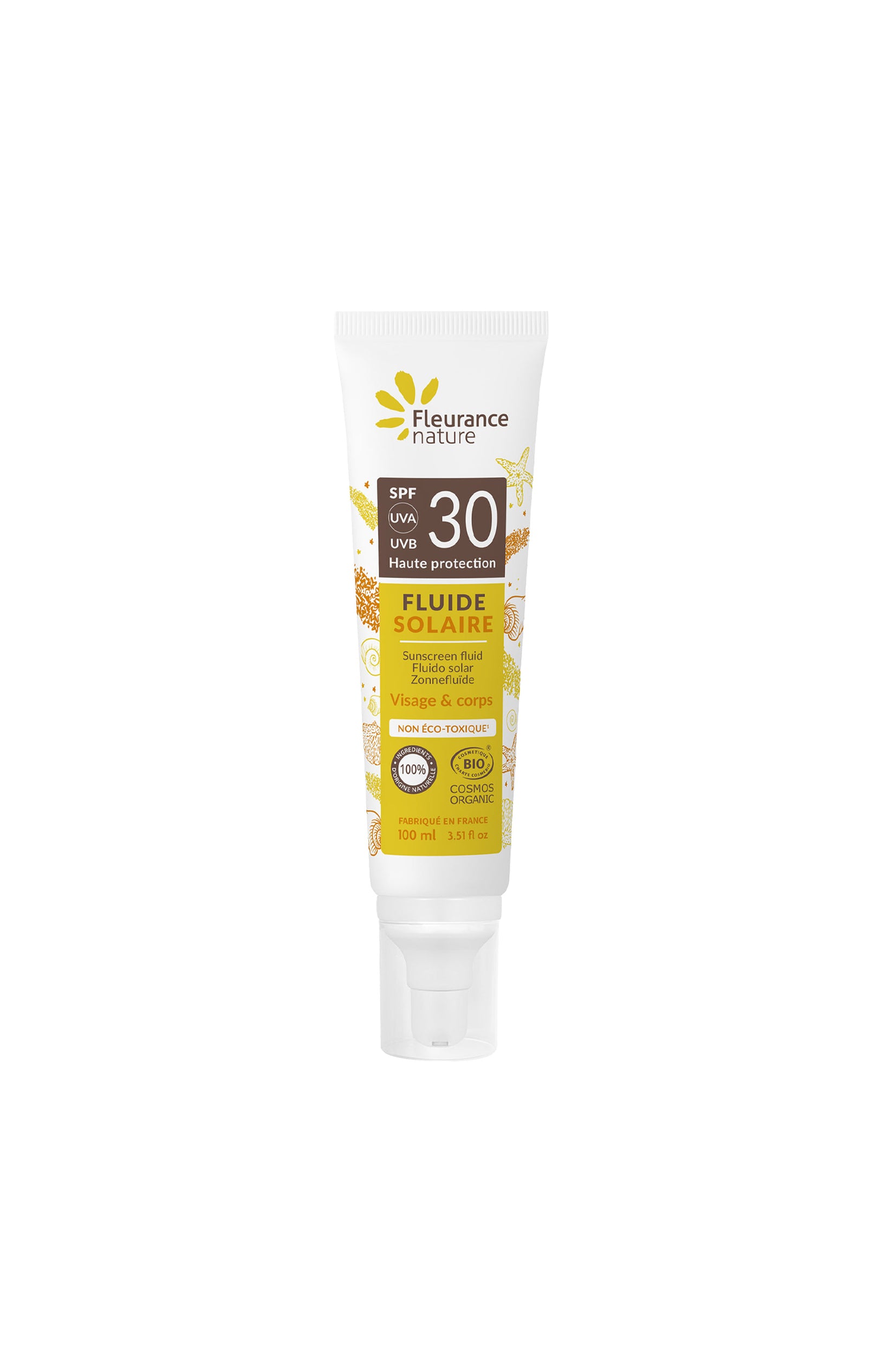 Fluide solaire bio SPF30 - Visage & corps - 100 ml