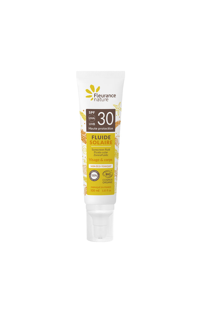 Fluide solaire bio SPF30 - Visage & corps - 100 ml