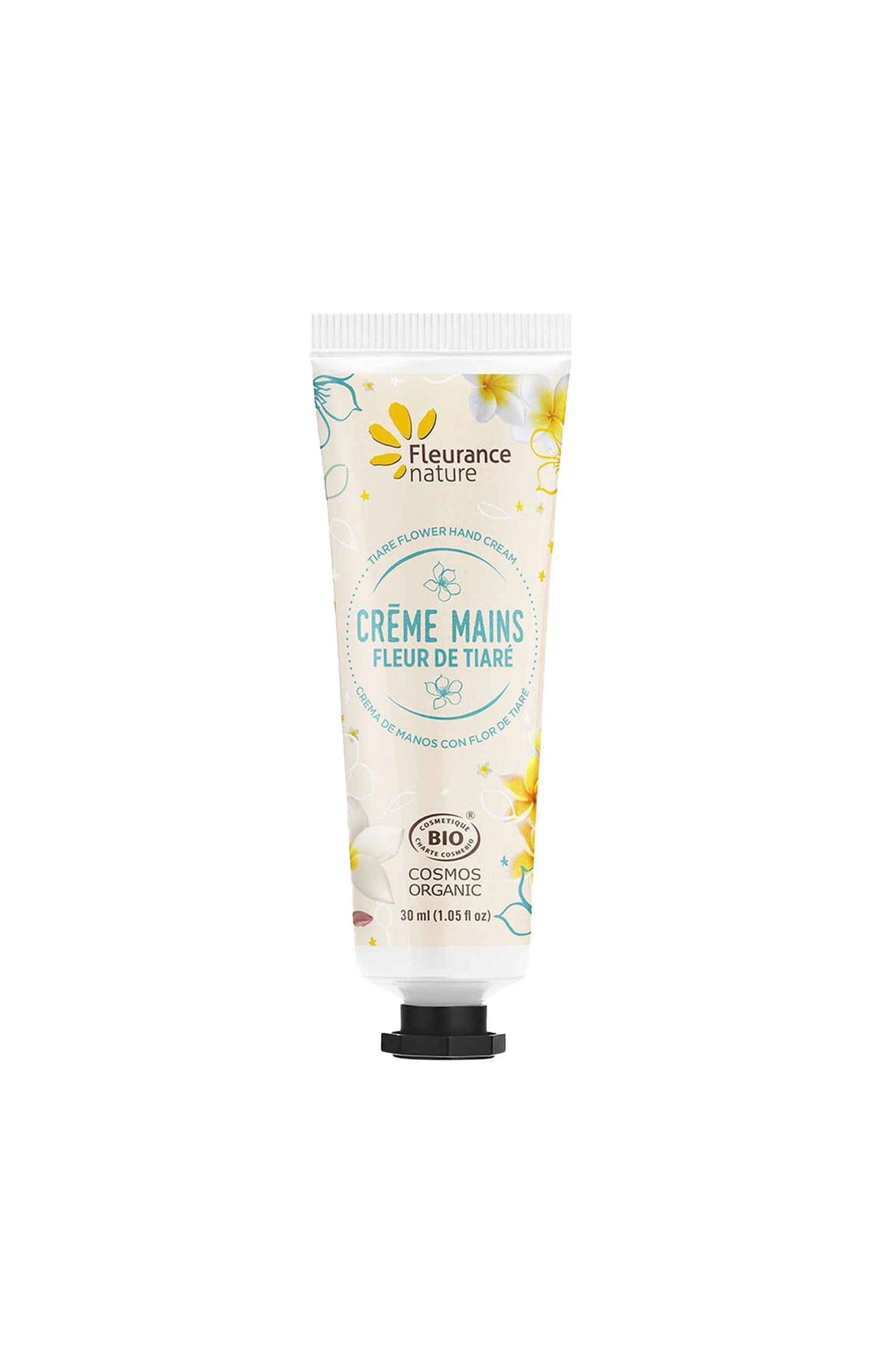 Crème hydratante bio - Fleur de tiaré - Mains - 30 ml