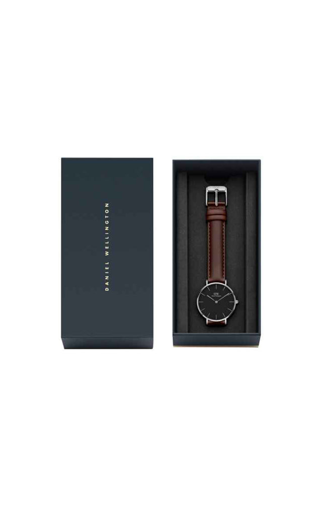 Montre - Acier inoxydable & cuir - Homme