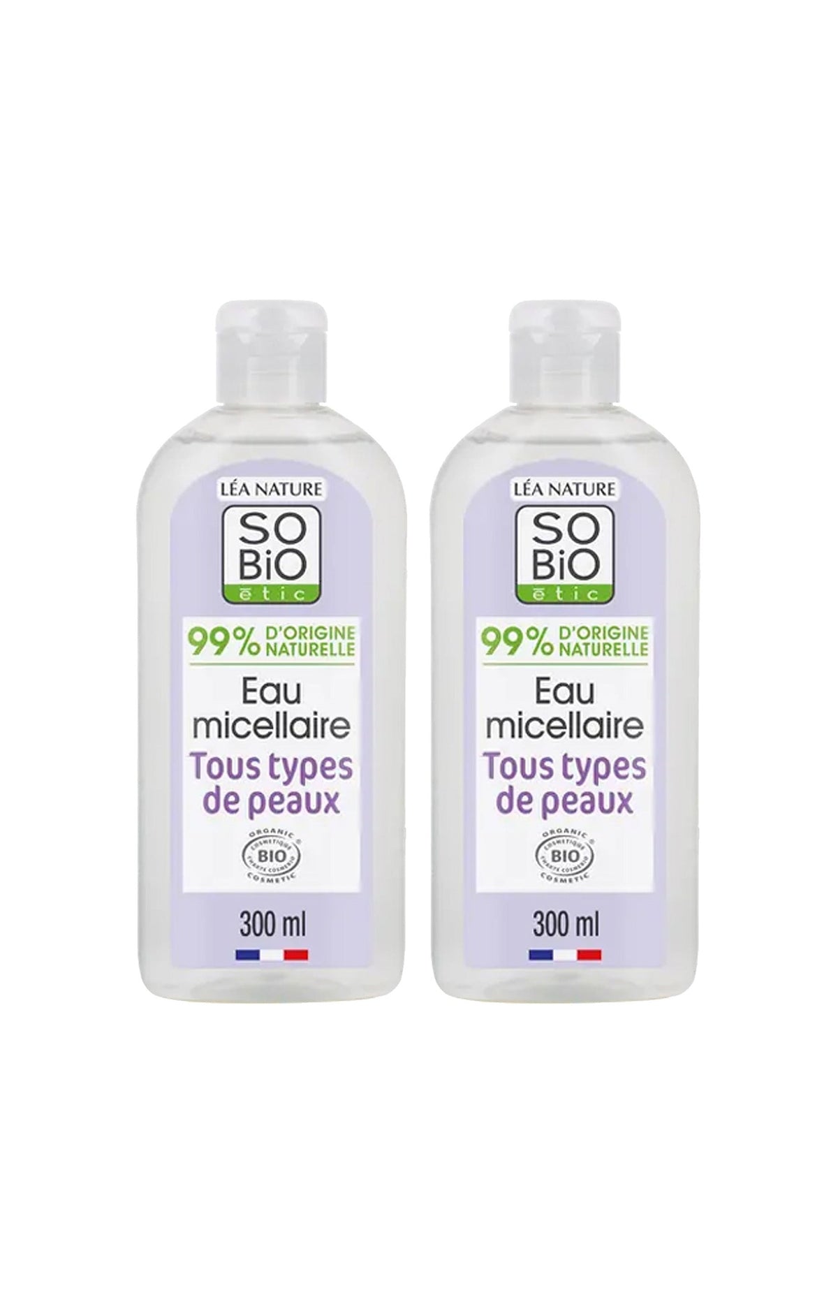 Eaux micellaires bio - Visage - 2 x 300 ml