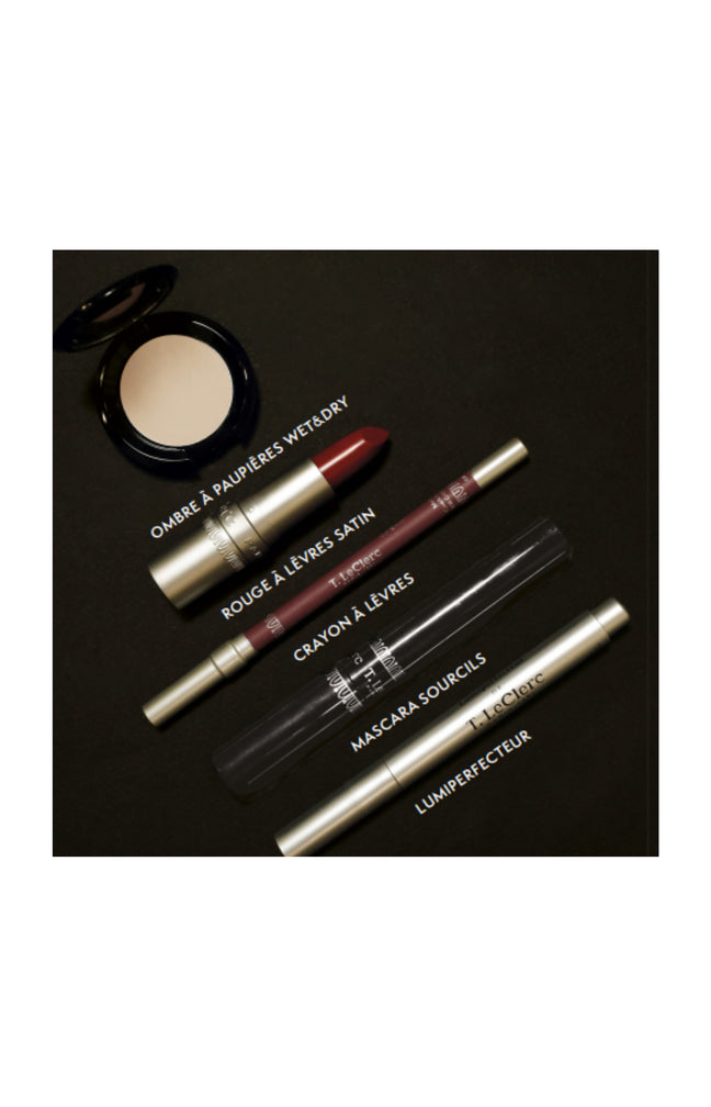 Trousse de maquillage - Glamour d'Antan - Teint, yeux & lèvres - 5 produits
