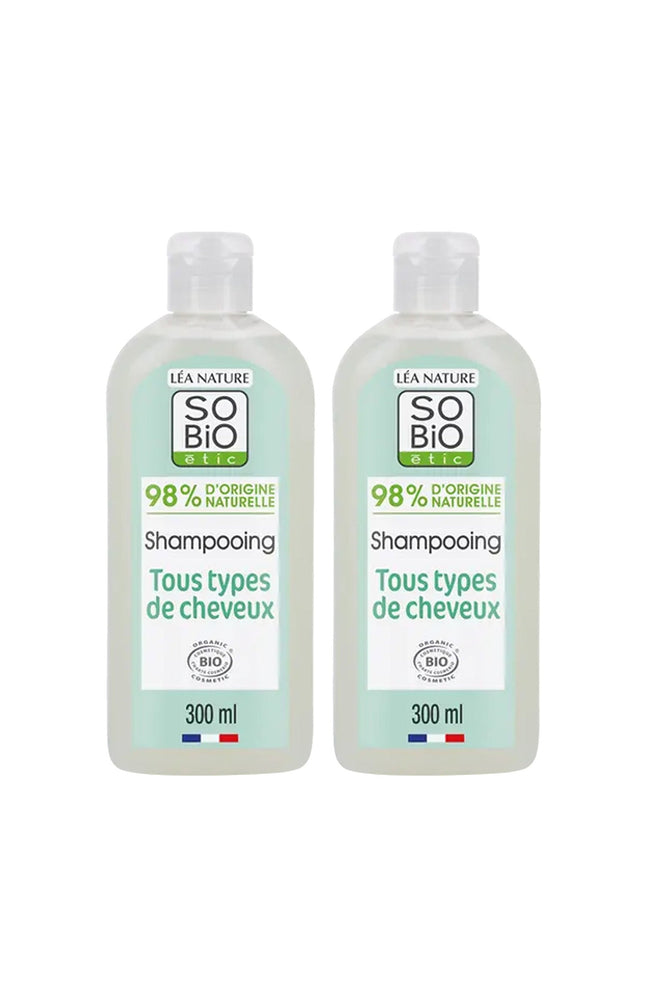 Shampoings bio - Aloe vera - Tous types de cheveux - 2 x 300 ml