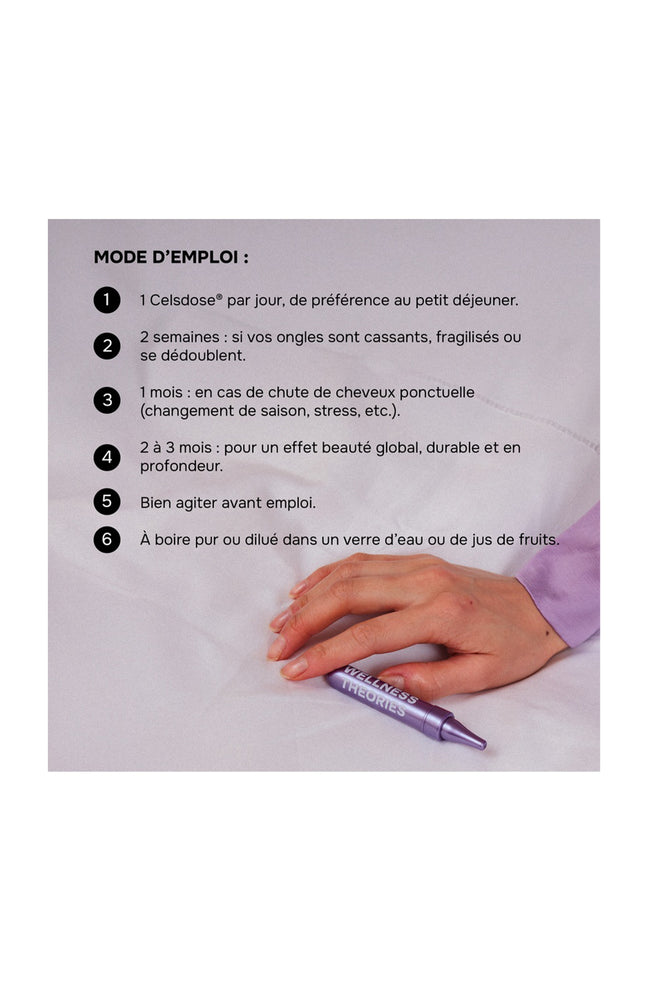 Cure cheveux & ongles - Hair Boost - Pêche - 7 ampoules