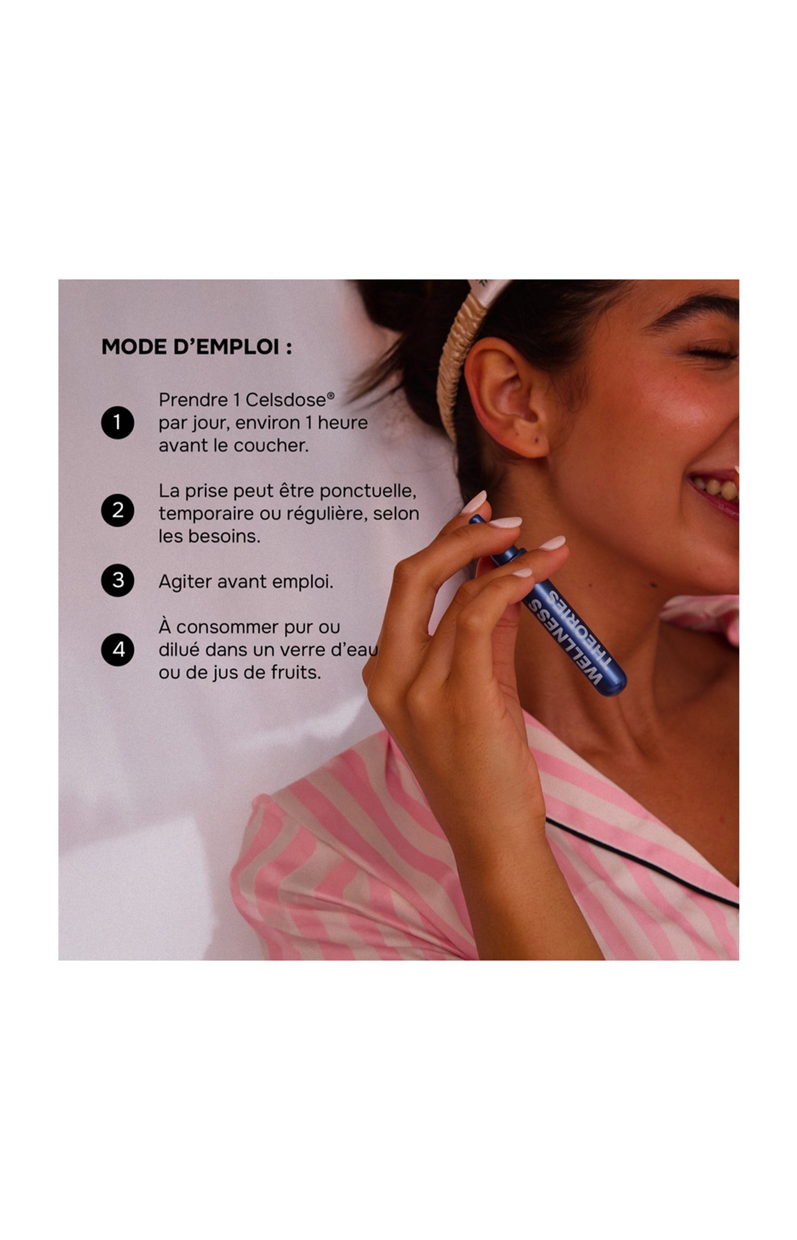 Cure sommeil - Good Night - Mélatonine - Fraise - 7 ampoules