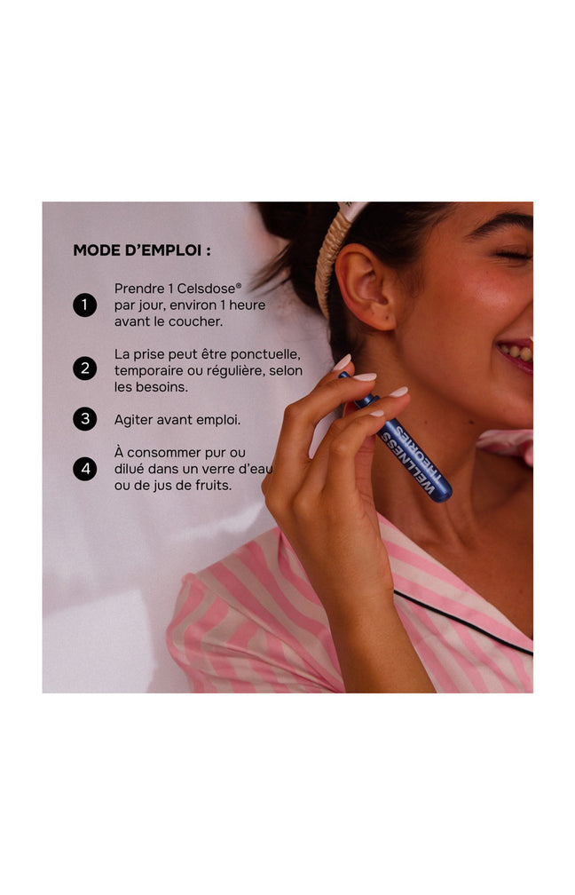 Cure sommeil - Good Night - Mélatonine - Fraise - 7 ampoules