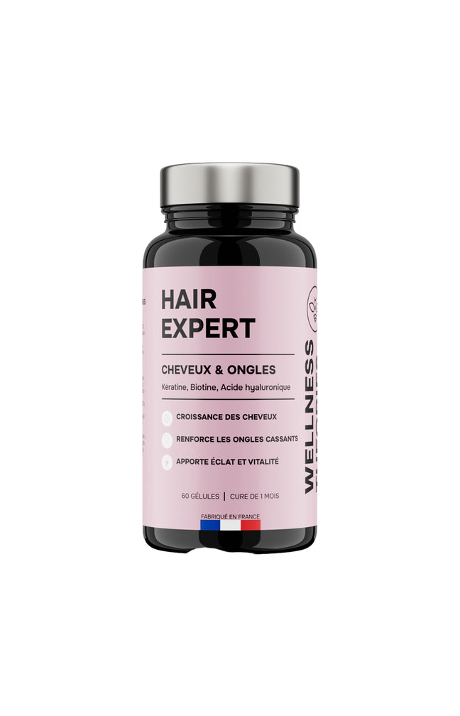 Cure pousse cheveux & ongles - Hair Expert - Kératine & biotine - 1 mois