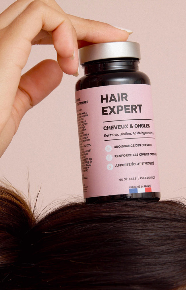 Cure pousse cheveux & ongles - Hair Expert - Kératine & biotine - 1 mois