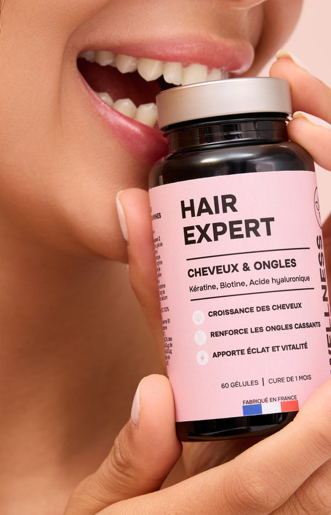 Cure pousse cheveux & ongles - Hair Expert - Kératine & biotine - 1 mois