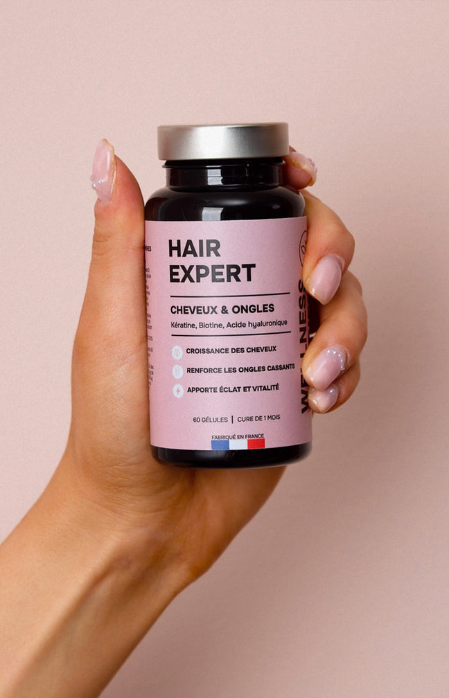 Cure pousse cheveux & ongles - Hair Expert - Kératine & biotine - 1 mois
