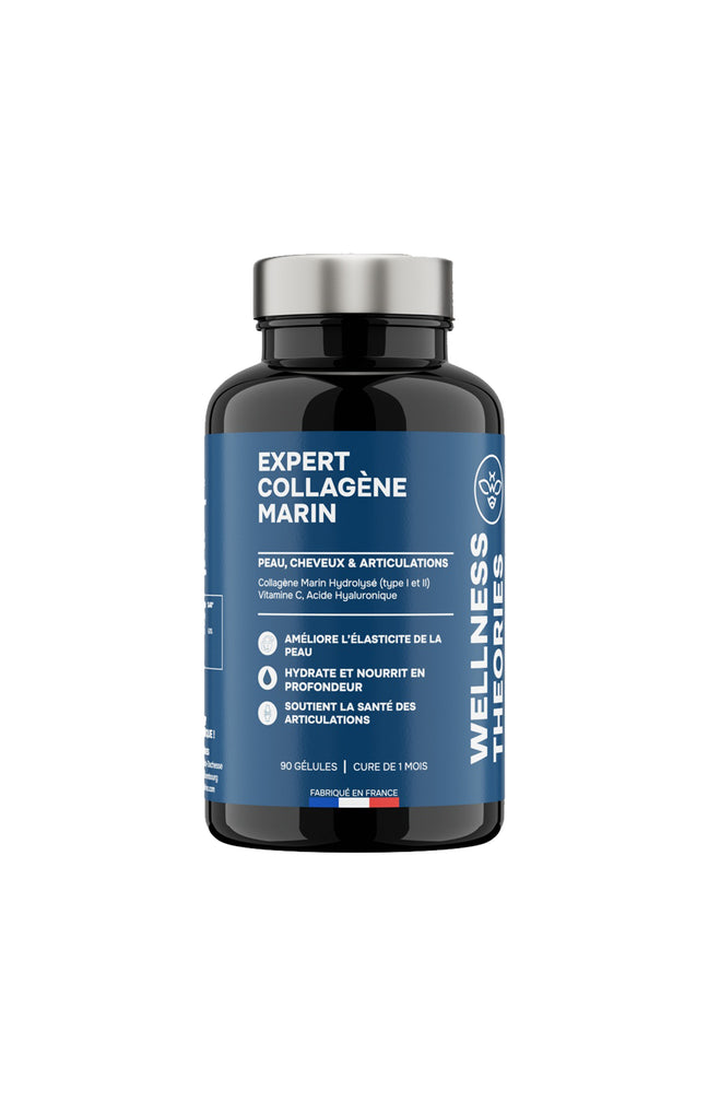 Cure collagène marin 1200 mg - Acide Hyaluronique & Vitamine C - 1 mois