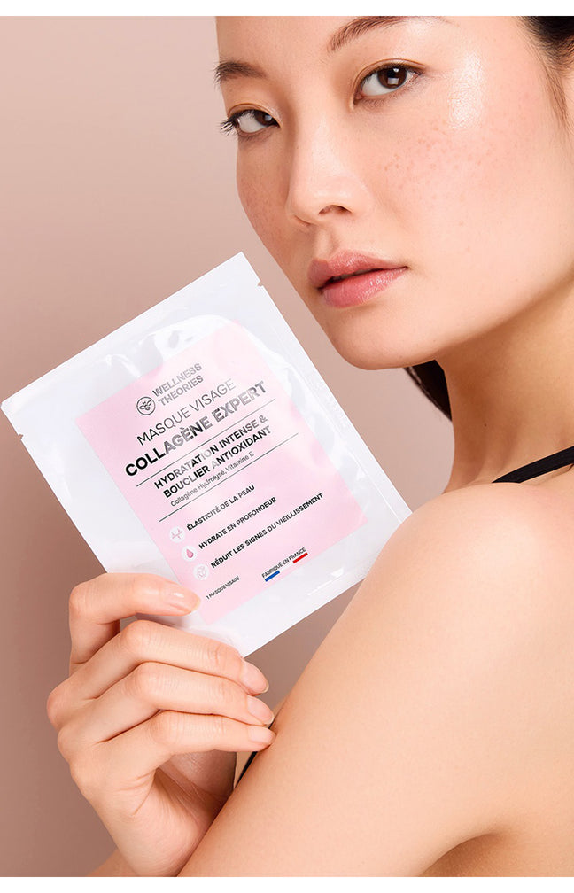 Masque tissu éclat & fermeté - Collagène marin & vitamine E - Visage