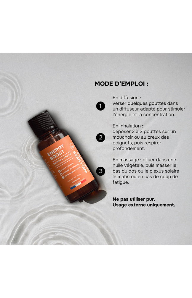 Huiles essentielles bio - Energy Boost - Vitalité & tonus - 30 ml