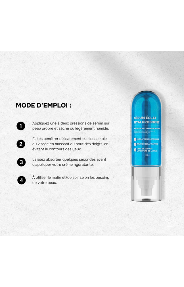 Sérum éclat - Acide hyaluronique - Visage - 30 ml