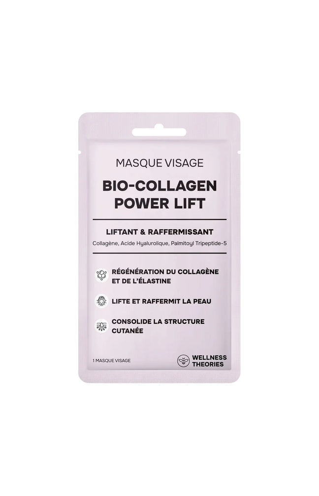 Masque tissu liftant - Collagène marin, adénosine & acide hyaluronique - Visage
