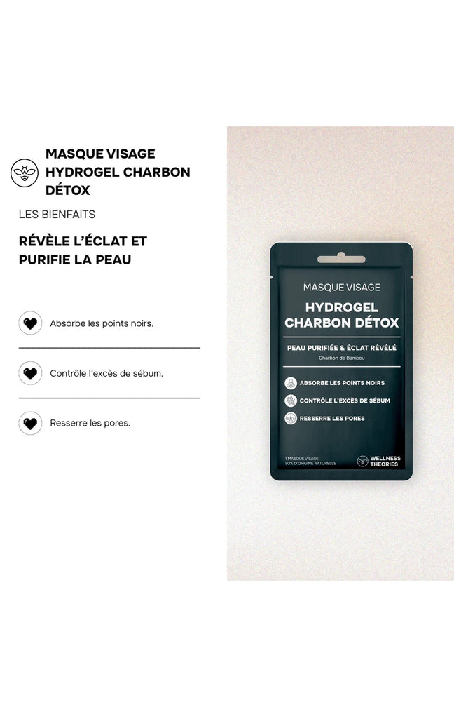 Masque hydrogel anti-imperfections- Charbon de bambou - Visage
