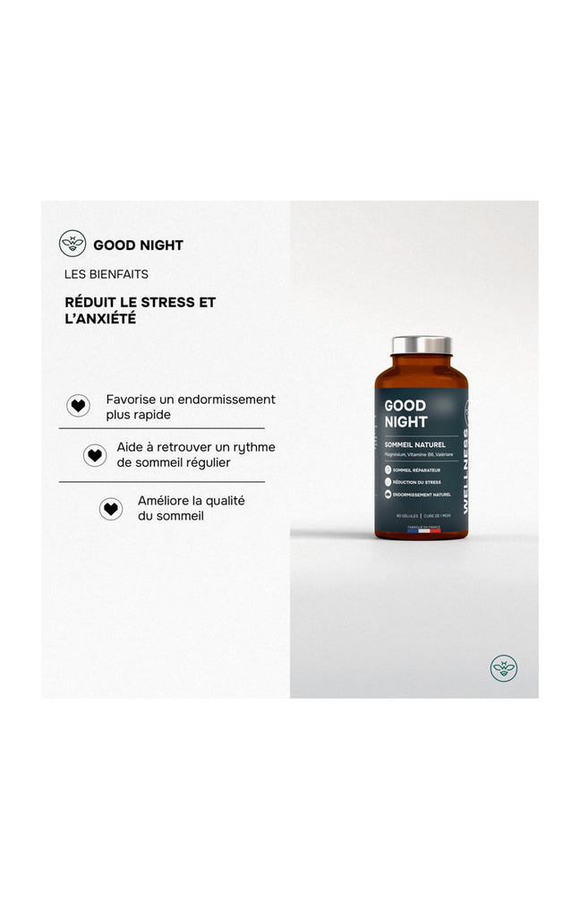 Cure sommeil naturel - Good Night - Passiflore & valériane - 1 mois
