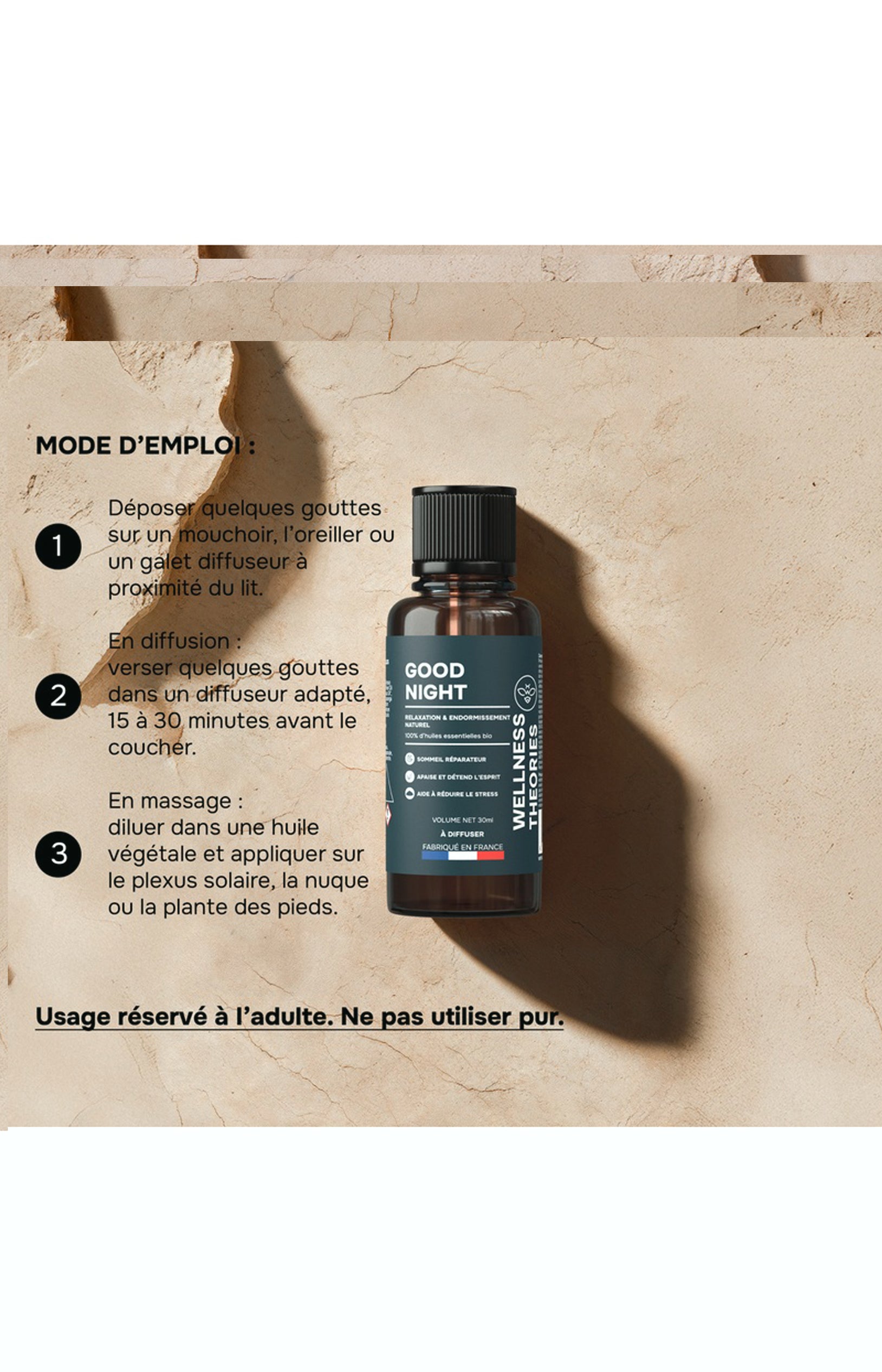 Huiles essentielles bio - Good Night - Sommeil & relaxation - 30 ml