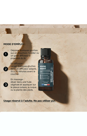Huiles essentielles bio - Good Night - Sommeil & relaxation - 30 ml