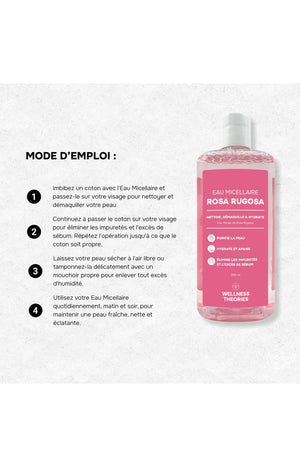 Eau micellaire - Rosa Rugosa - Visage & yeux - 300 ml