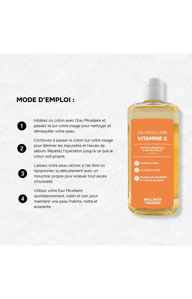 Eau micellaire - Vitamine C - Visage & yeux - 300 ml