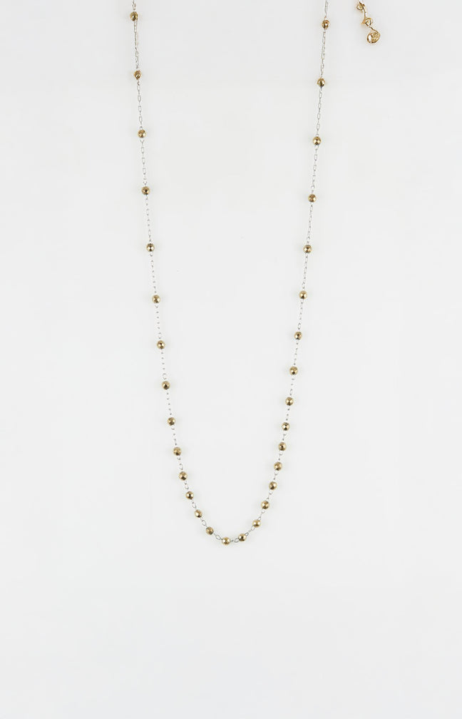 Collier - Acier inoxydable - Argenté & bronze