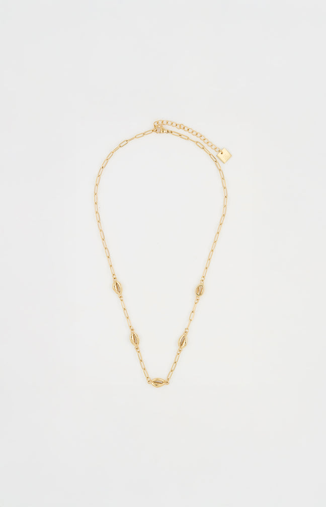 Collier chaîne fine - Sanae - Acier inoxydable - Doré