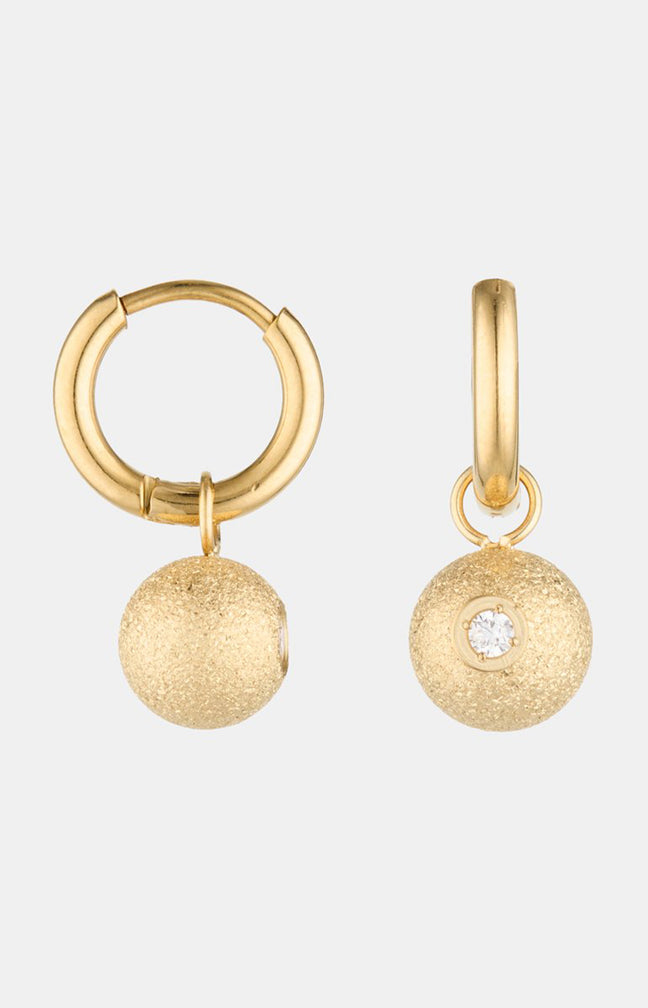 Boucles d’oreilles - Acier inoxydable & cristal - Doré