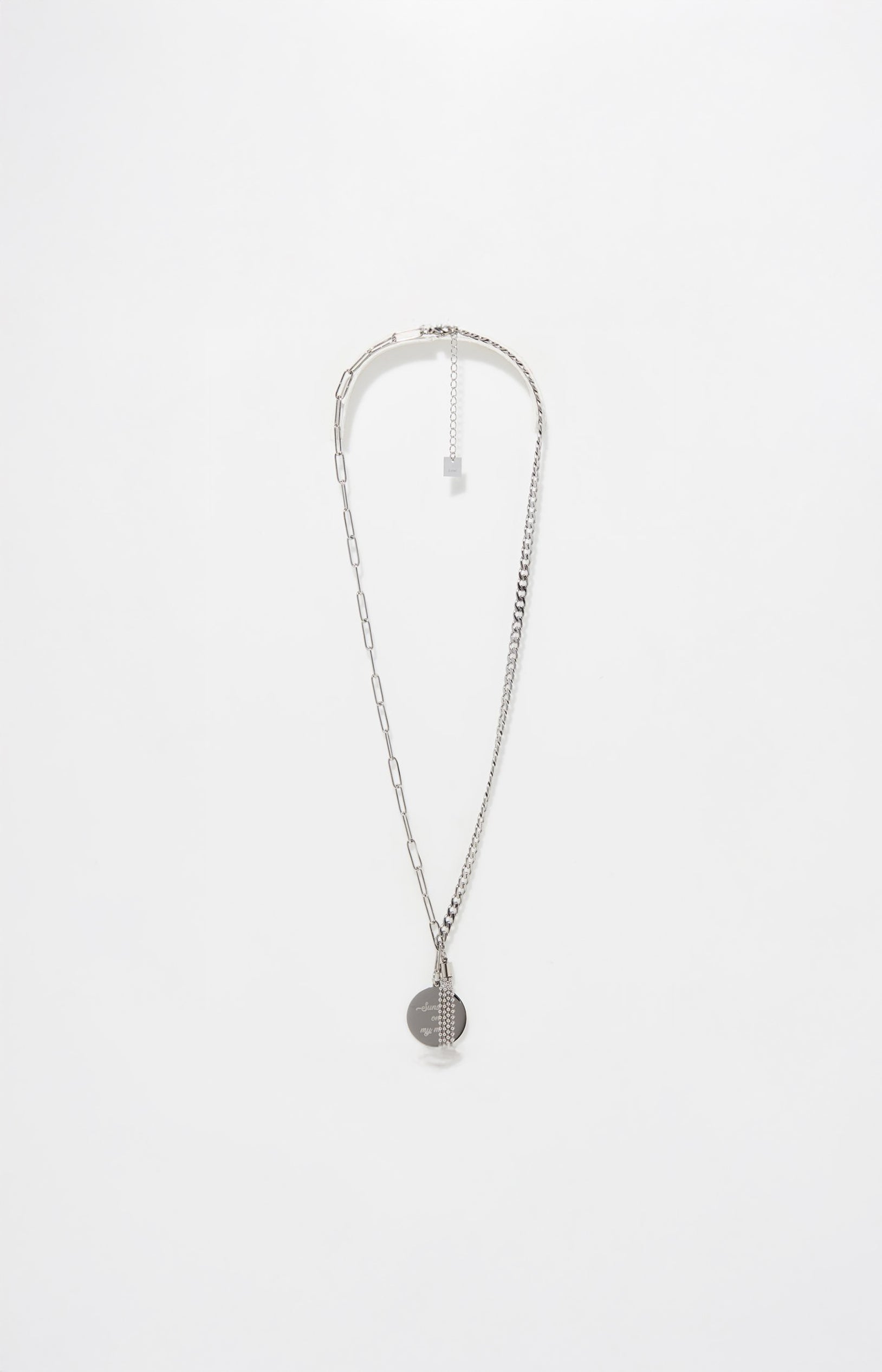 Collier fin multi-chaînes - Acier inoxydable - Argenté