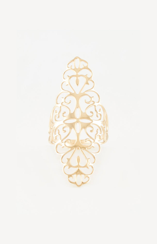 Bague ajustable - Acier inoxydable - Doré