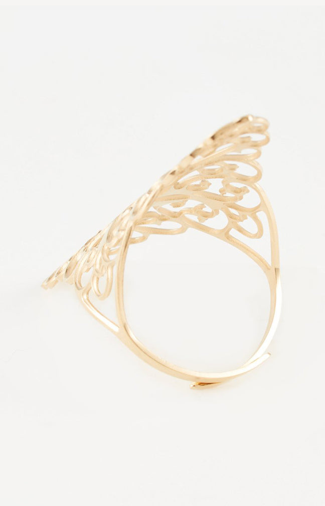 Bague ajustable - Acier inoxydable - Doré
