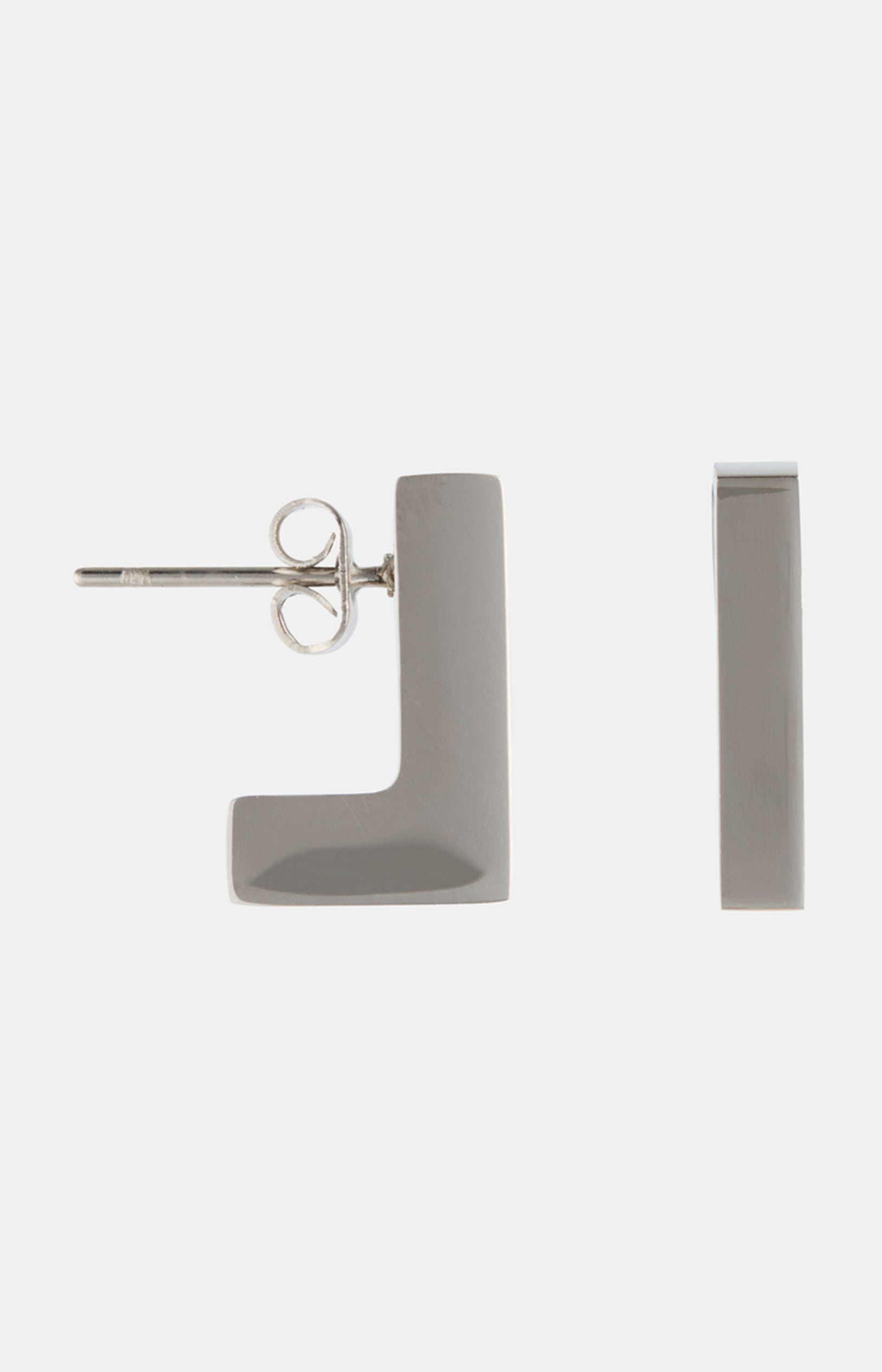 Boucles d’oreilles puces - Acier inoxydable - Argenté