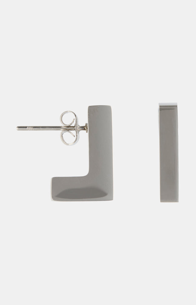 Boucles d’oreilles puces - Acier inoxydable - Argenté
